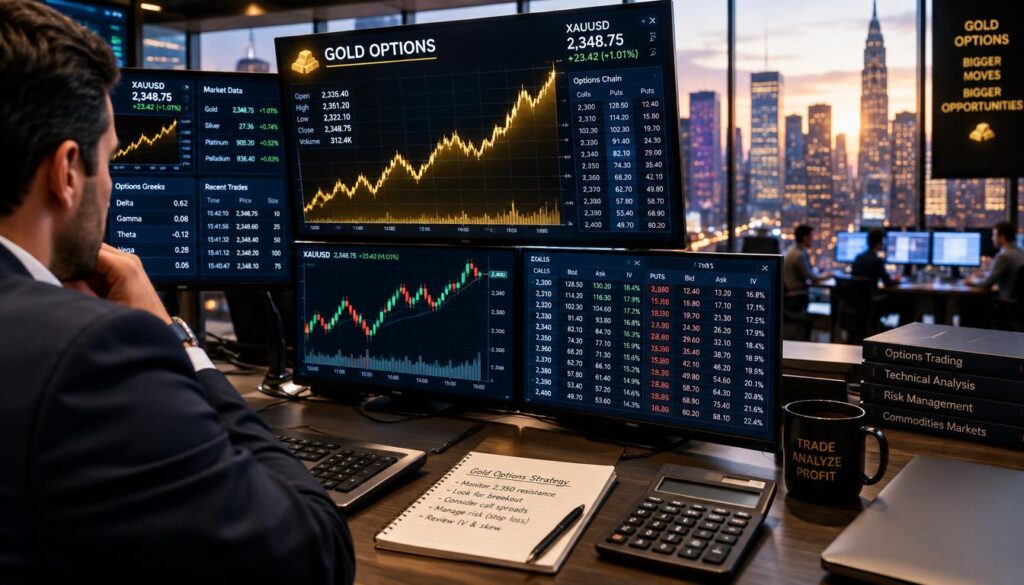 gold options trading